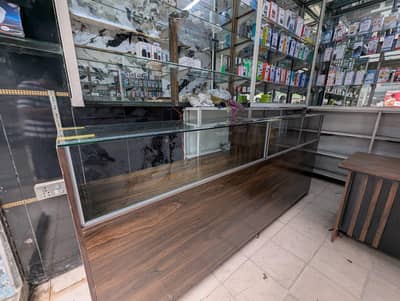 wood counter