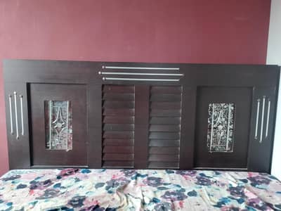 King Bed with mattress, Dressing table & Almari (cabinet)