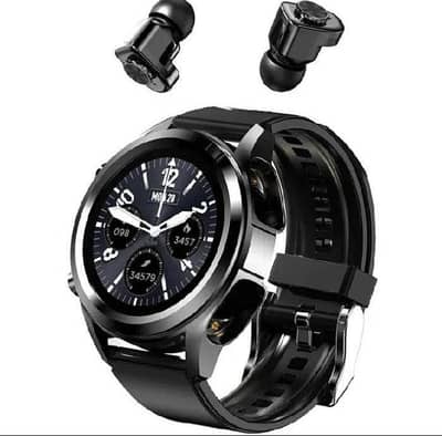 Smart watch with ear buds