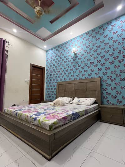 Premium Wooden Double Bed with Side Tables