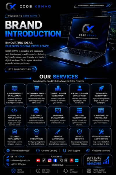  WELCOME TO CODE XENVO — PREMIUM WEB DEVELOPMENT BRAND
