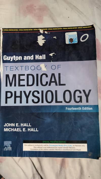Used Guyton and Hall physiology textbook
