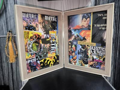 Handmade DC Comic Collage Wall Art 