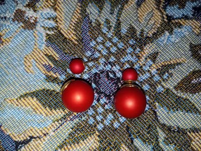 Double Ball Stud Earrings