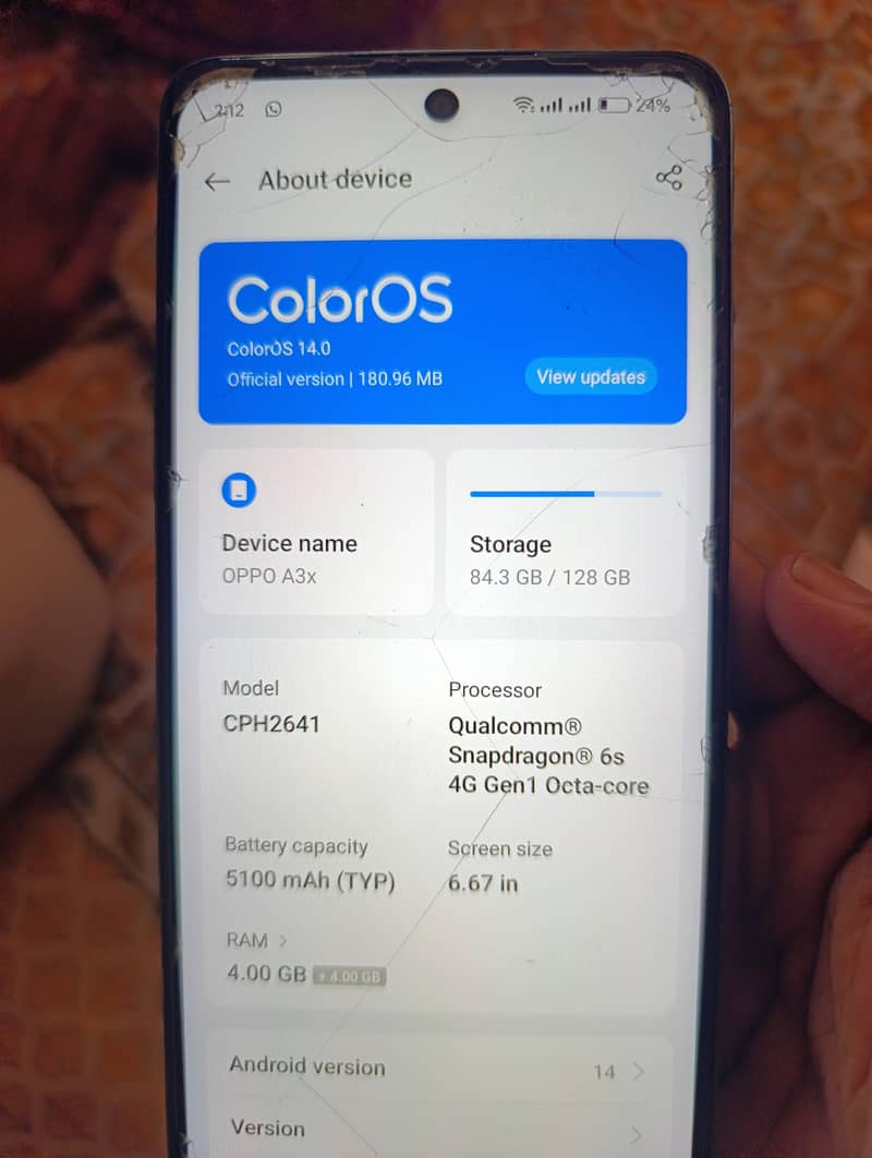 OPPO A3x 0