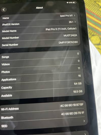 Apple Ipad Pro 3 cellular