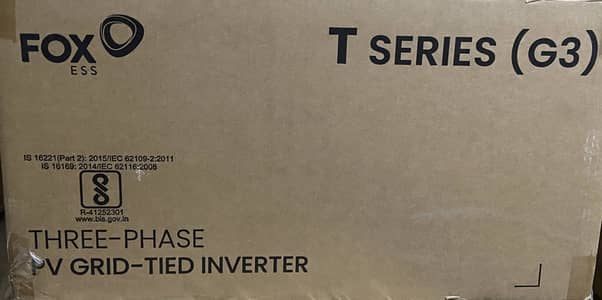 Fox 10KW On-Grid Three Phase Invetrter (Open boxed, never used)