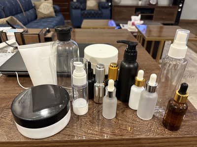 Serum/Cream/FaceWash (Skin & Haircare) bottles