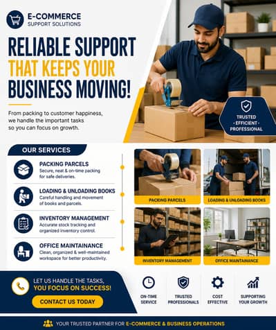 Ecommerce packing and customer support