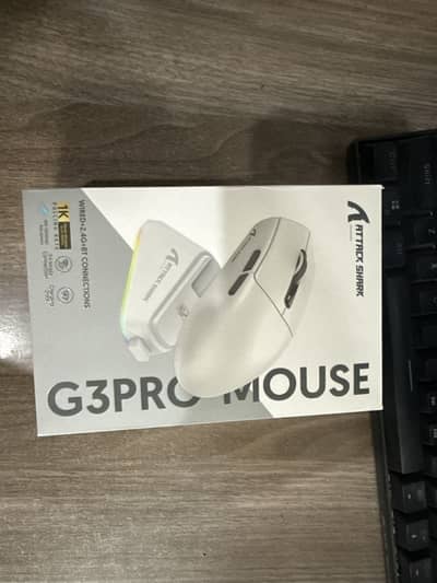 New attack shark g3 pro gaming mouse with dock and box