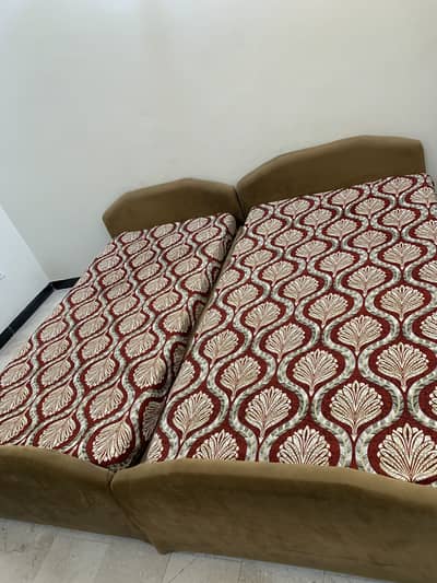 Premium Wooden Bed Set With One Mattress