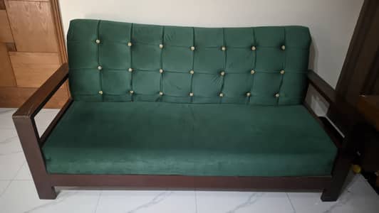 Wooden 5 Seater Sofa Set