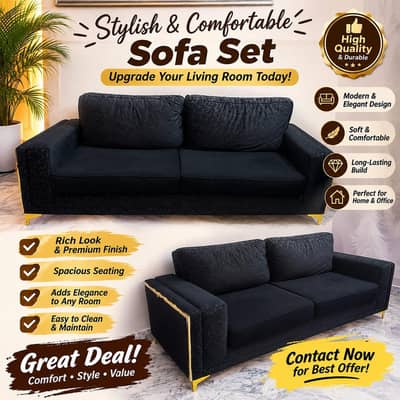 Stylish and Comfortable 3 Seater Sofa For Sale