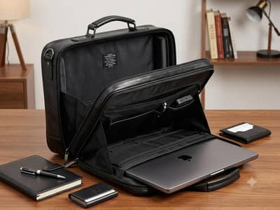 Brand new Genuine-Style Leather Laptop Bag (Unused)