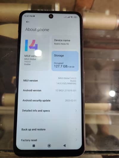 Xiaomi Redmi Note 9S officel Pta aproved