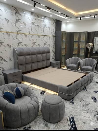 Bed Set/King Size Bed/Double Bed/Wooden Bed/Luxury Bed/Bed/Poshish Be