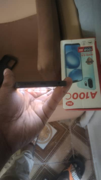 Itel A100 with box. . . 4+8gb 64gb