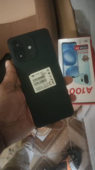 Itel A100 with box. . . 4+8gb 64gb