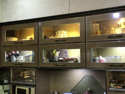 Kitchen cabinets and used but looks new