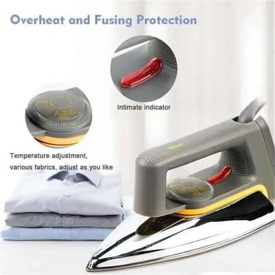 Branded dry iron