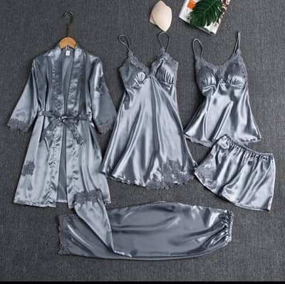 5 Pcs Nightwear Set (IMPORTED)