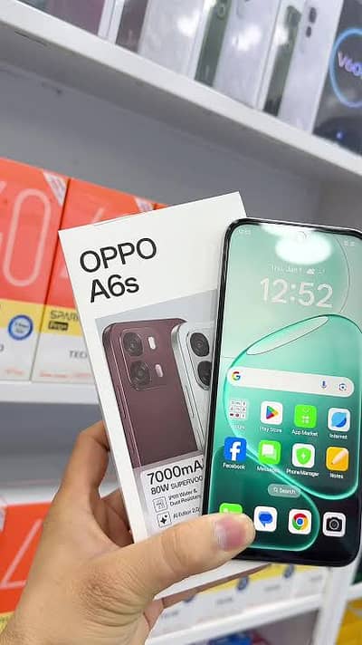 Oppo A6s 8/ 256     (Colour ICE WHITE )