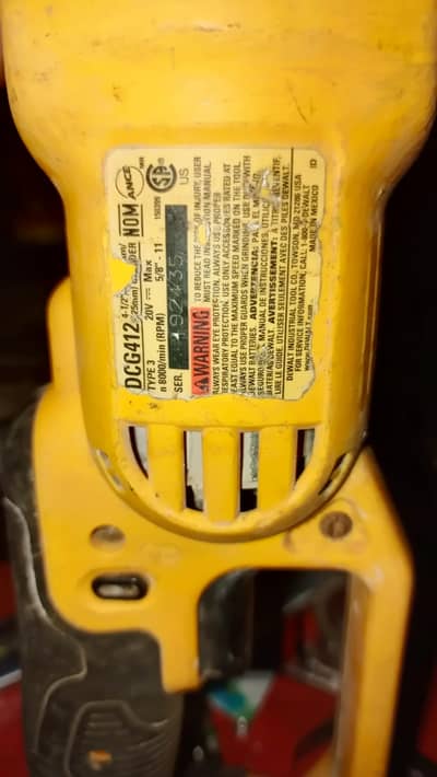 dewalt angle grinder