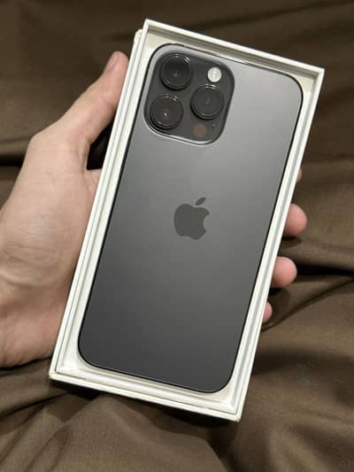 iPhone 14 Pro Max PTA approved 256GB with box black color