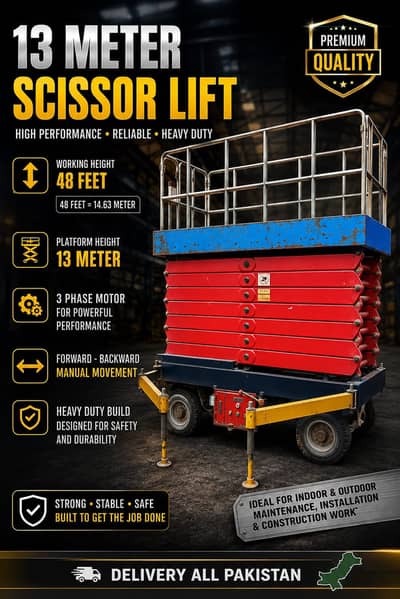 High Quality Brand New Imported Scissor Lifts for Sale in Karachi