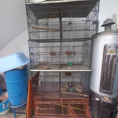 Birds Iron Wire Cage for Sale 4 Cages x 3 Portion