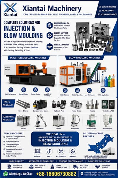 Injection & Blow Moulding Machines Plastic Machinery, Parts & Acces