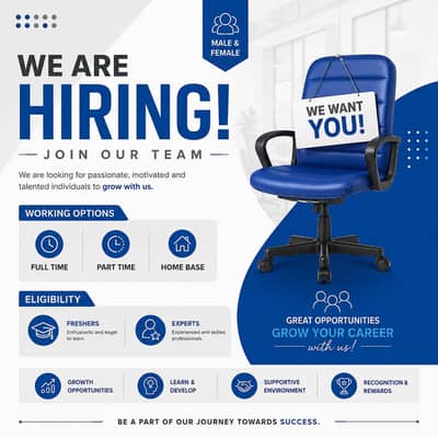 Apply now for online and office work.