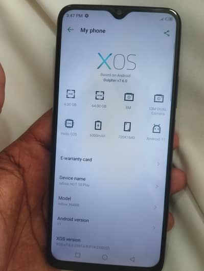 Infinix Hot 10 Play 4gb 64gb total original . . 0311#65#82076