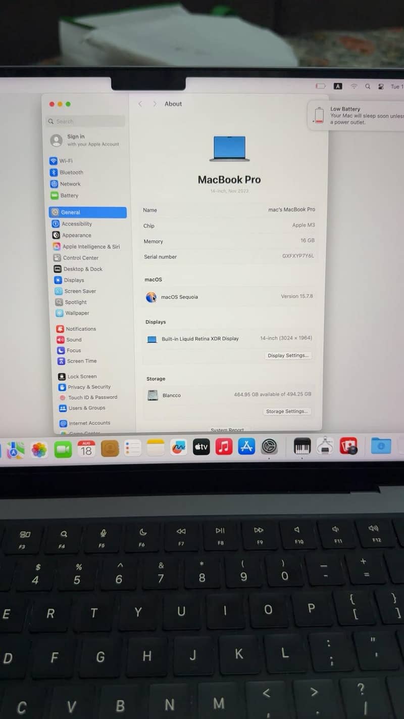 MacBook pro M3 3
