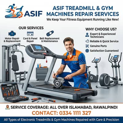 Treadmill Repair & Gym Machine Service Rawalpindi Islamabad