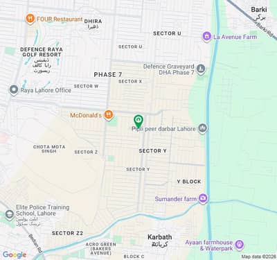 NEAR PARK & MASJID MACDONALD 1 KANAL PLOT FOR SALE IN DHA PHASE 7 Y BLOCK