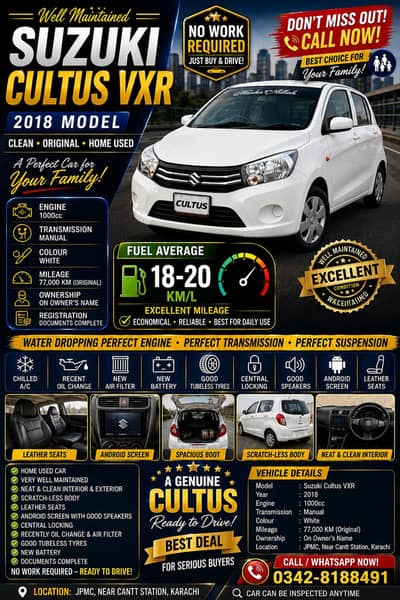 Suzuki Cultus VXR 2018