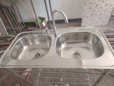 Stainless Steel Kitchen Sink with Moveable Frame (On Demand)