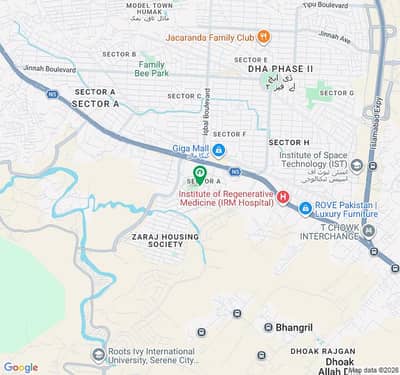 14 Marla prime Location Plot Available for sale In Zaraj housing society Secter A