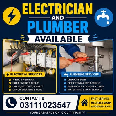 electrician . ,plumber ,interior design
