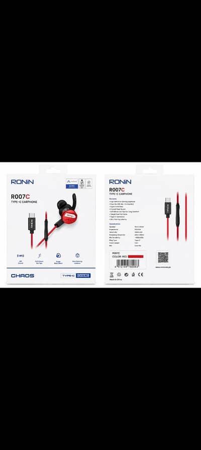 RONIN R007 Gaming Earphones – Type-C & 3.5mm Jack | Gaming Handsfree