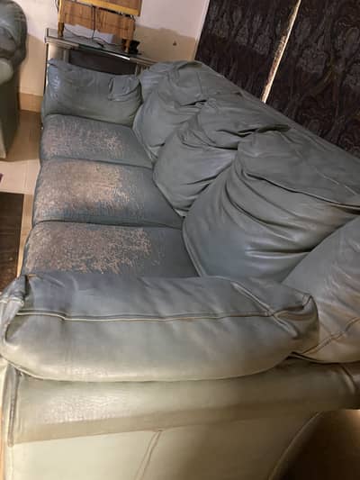 5 seater leather sofa set