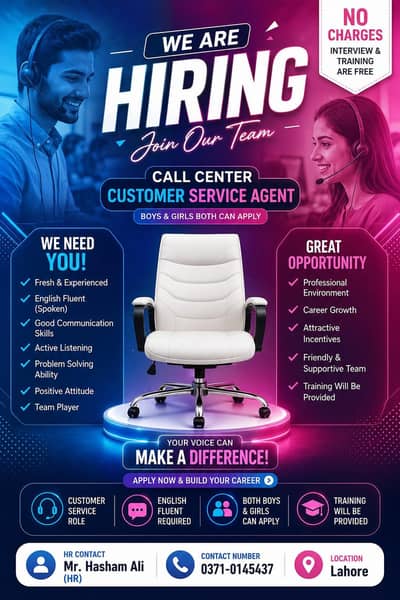 Call Center || Seo Campaign || Customer Service || Full Time Job ||