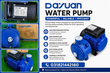 Da’suan Water Pump 0.75KW | Powerful & Reliable Water Pump