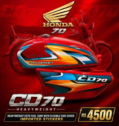 Cd 70 2027 model fuel tank geniune quality geniune sticker