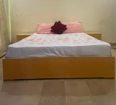 Bed + Matteress + Side Tables