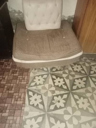 sofa set made of leather and wood