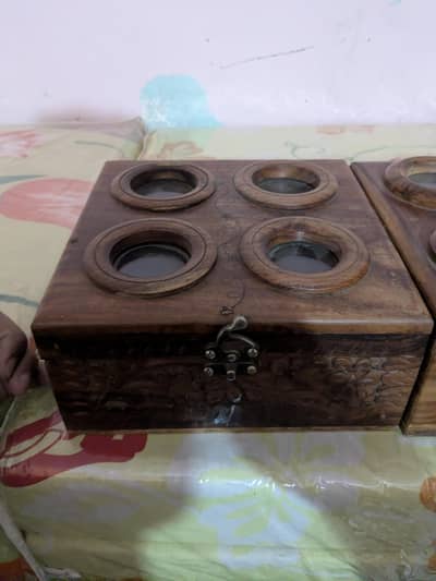 Watch collection wooden box 2pcs