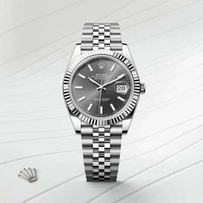 Premium silver Rolex watch