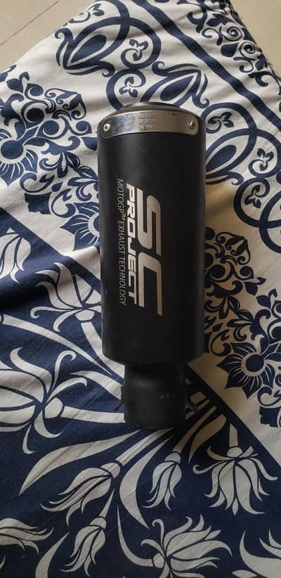 sc project exhaust with free strip light and headlight bracket